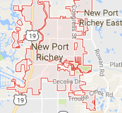 new port richey map