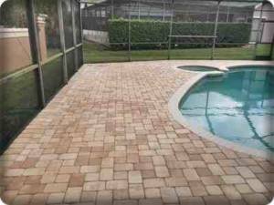 pressure washing tarpon springs-pool deck-cage 