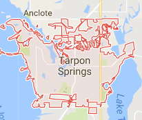 Map of Tarpon Springs Florida